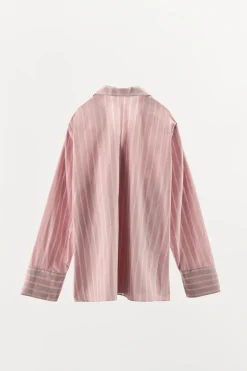 Fashion CAMISA CRUZADA RAYAS VIVO CONTRASTE Mujer Camisas / Blusas