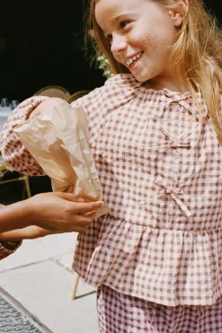 Niños ZARA 6 - 14 Años·Blusas / Camisas<CAMISA CUADRO VICHY LACITOS