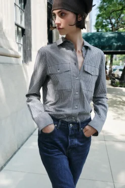 Online CAMISA CUADRO VICHY ZW COLLECTION Mujer Camisas / Blusas