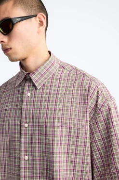 Fashion CAMISA CUADROS Hombre Camisas