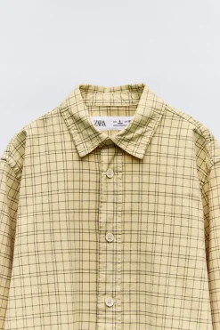 Niños ZARA 6 - 14 Años·Camisas / Sobrecamisas<CAMISA CUADROS