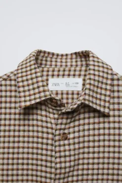 Niños ZARA 6 - 14 Años·Camisas / Sobrecamisas<CAMISA CUADROS