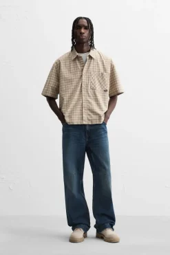 New CAMISA CUADROS Hombre Camisas