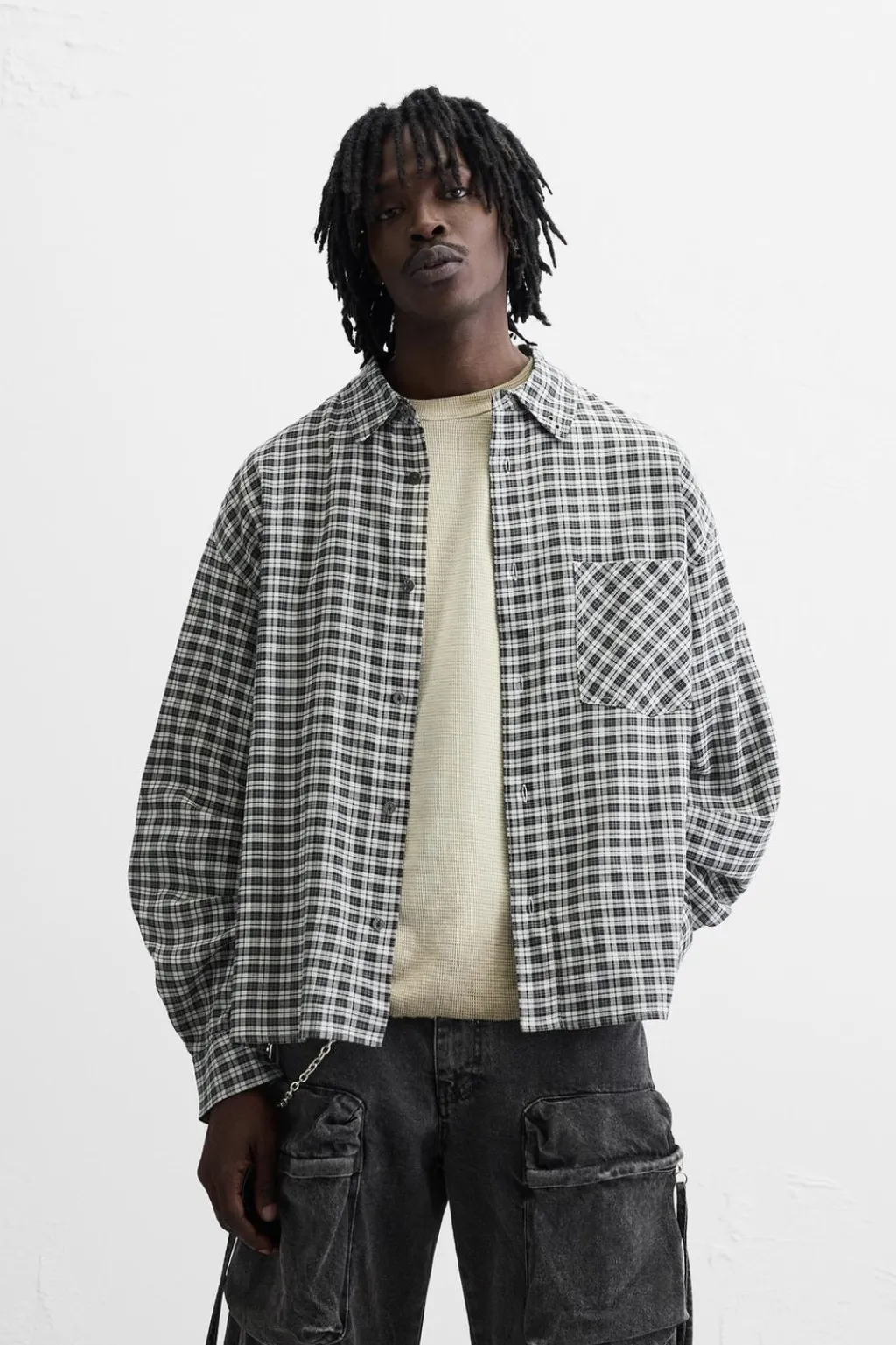 Online CAMISA CUADROS BOLSILLO Hombre Camisas