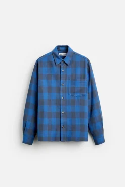 Sale CAMISA CUADROS BOLSILLO Hombre Camisas