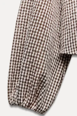 New CAMISA CUADROS CUELLO BOBO Mujer Camisas / Blusas