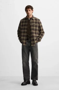 Best CAMISA CUADROS ESTRUCTURA Hombre Camisas|Sobrecamisas