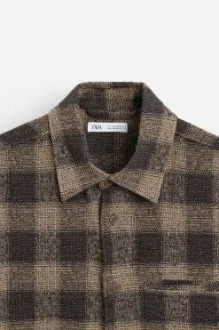 Best CAMISA CUADROS ESTRUCTURA Hombre Camisas|Sobrecamisas