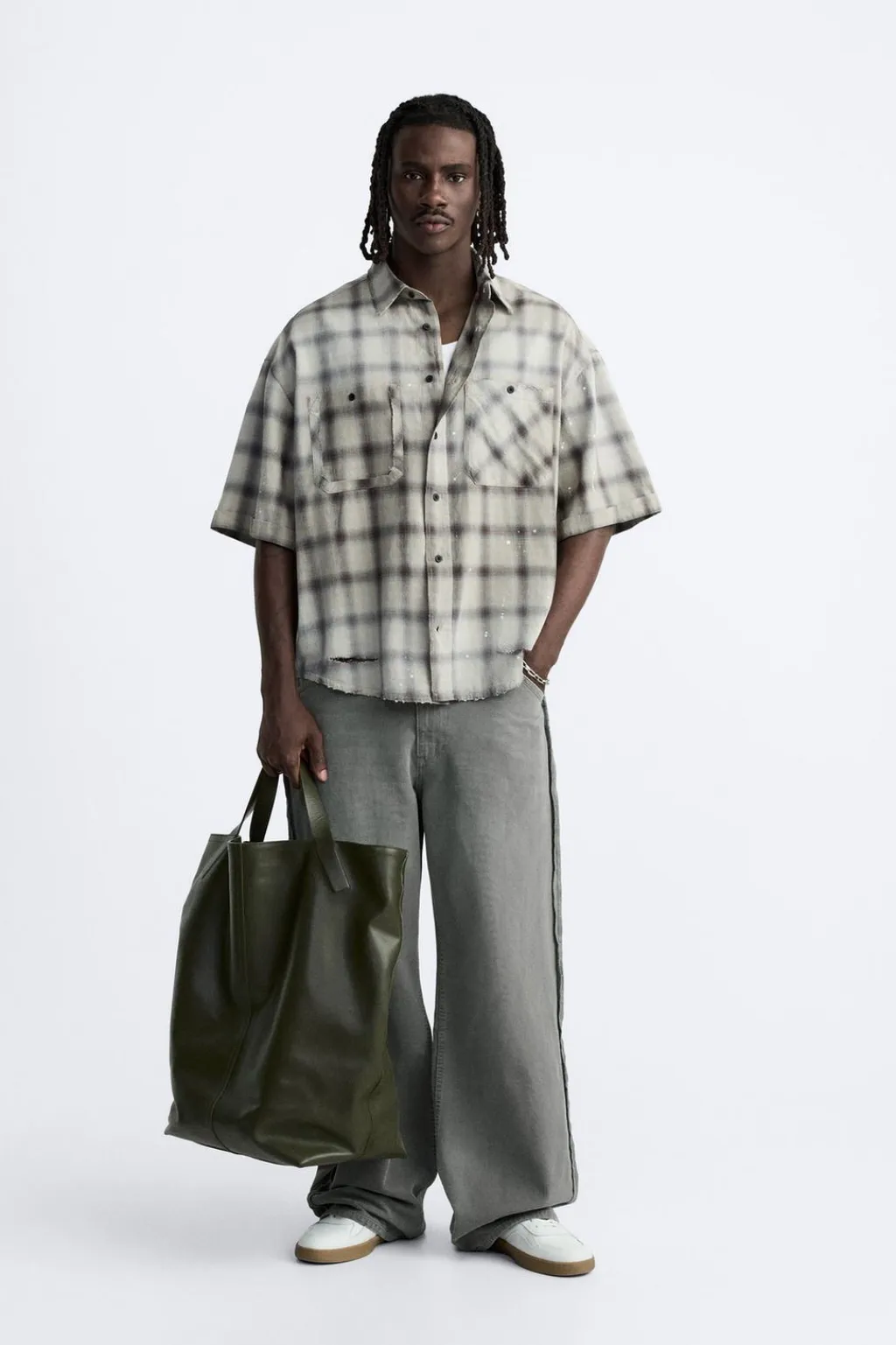 Online CAMISA CUADROS LAVADO Hombre Camisas