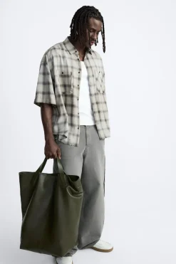 Online CAMISA CUADROS LAVADO Hombre Camisas