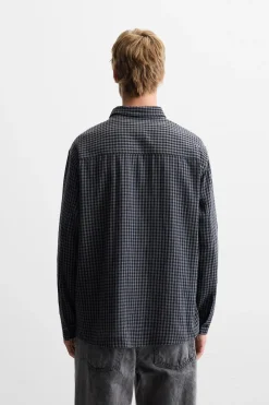 Sale CAMISA CUADROS RELAXED FIT Hombre Camisas