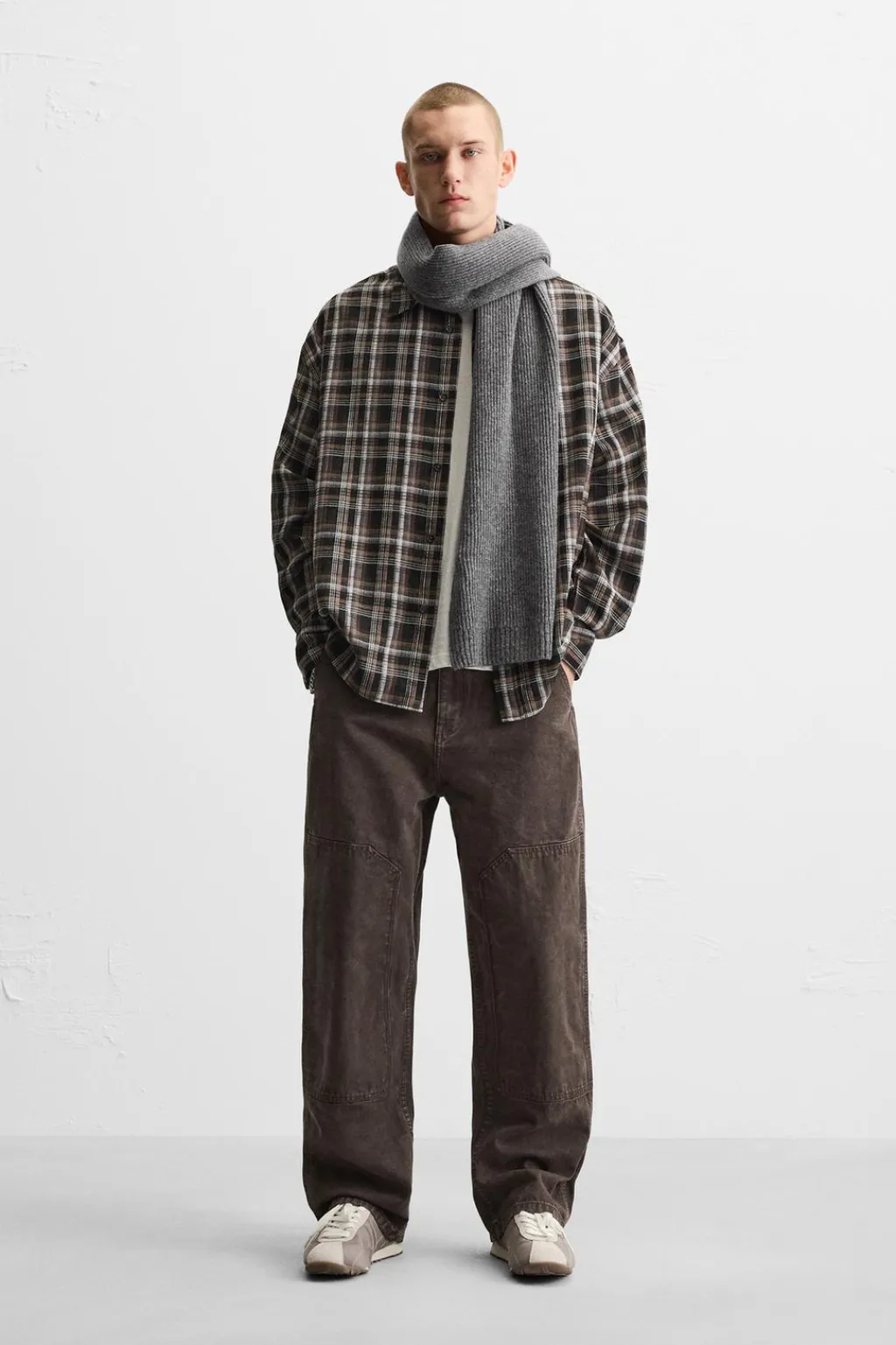 Online CAMISA CUADROS RELAXED FIT Hombre Camisas