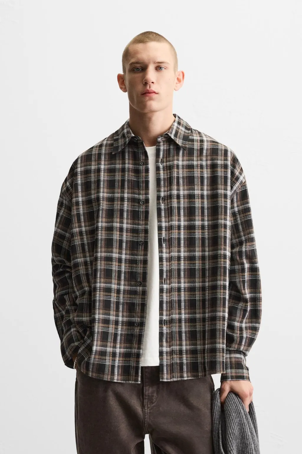 Online CAMISA CUADROS RELAXED FIT Hombre Camisas