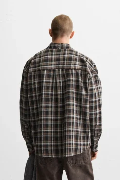 Online CAMISA CUADROS RELAXED FIT Hombre Camisas