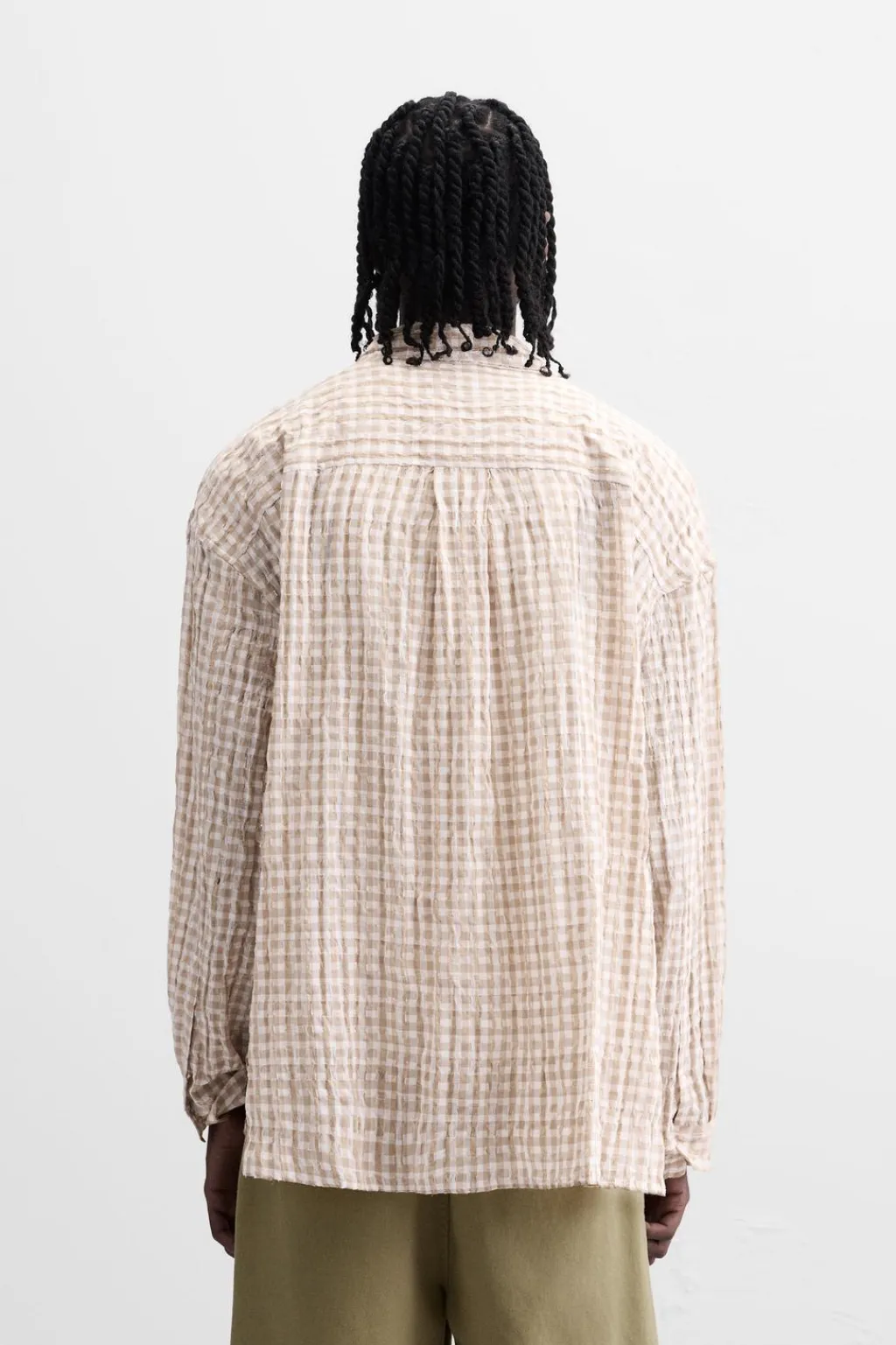 Outlet CAMISA CUADROS TEXTURA Hombre Camisas