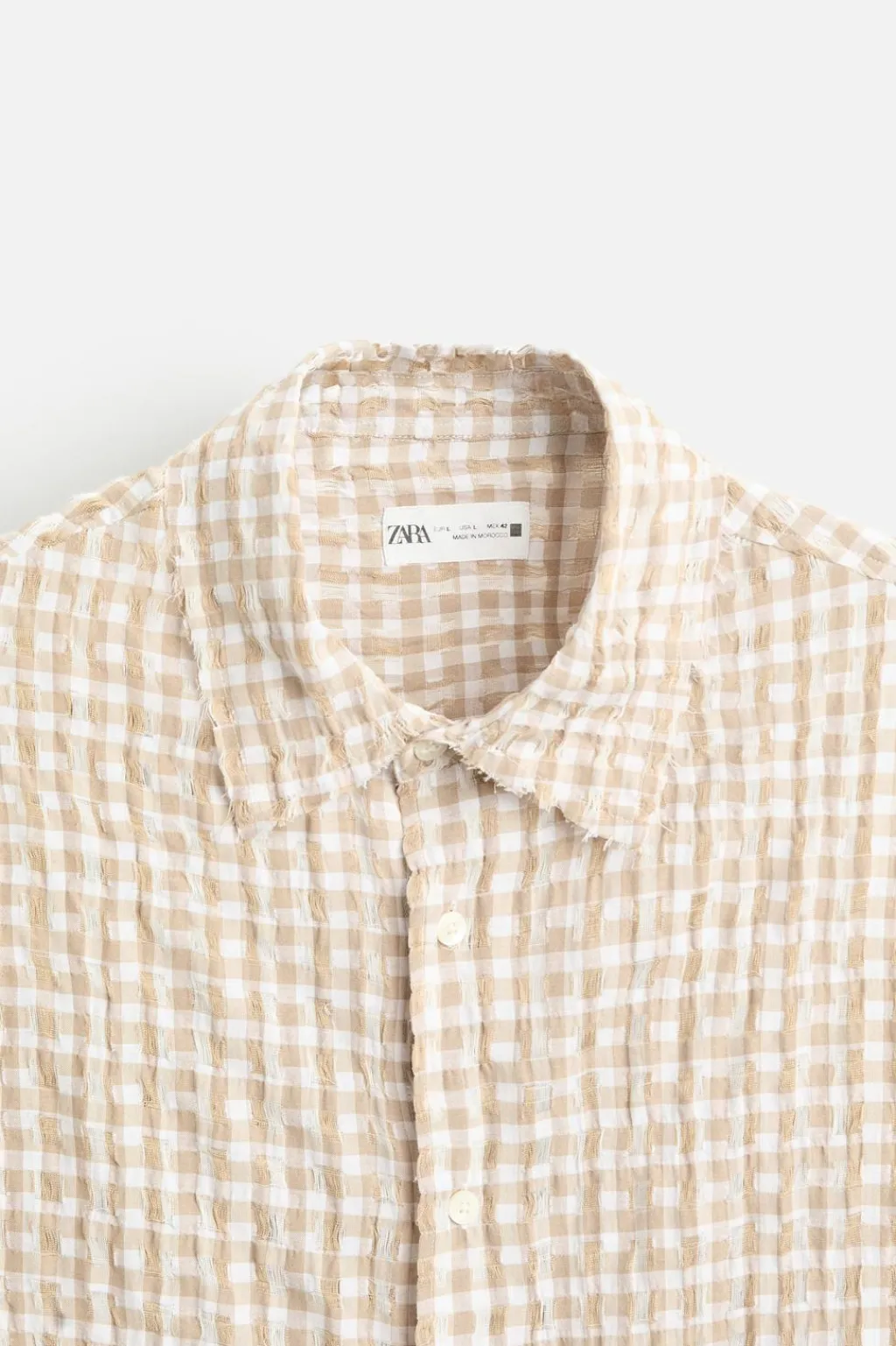 Outlet CAMISA CUADROS TEXTURA Hombre Camisas