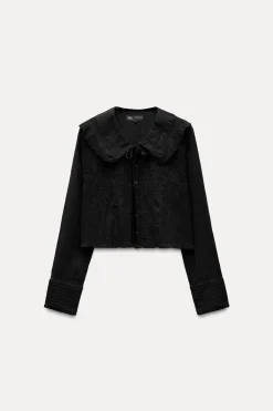 Outlet CAMISA CUELLO BOBO LAZO Mujer Camisas / Blusas