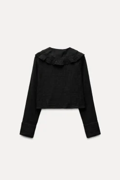 Outlet CAMISA CUELLO BOBO LAZO Mujer Camisas / Blusas