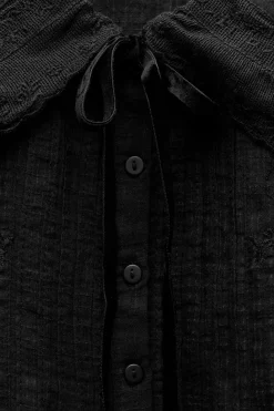 Outlet CAMISA CUELLO BOBO LAZO Mujer Camisas / Blusas