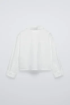 Niños ZARA 6 - 14 Años·Blusas / Camisas<CAMISA CUELLO JOYAS