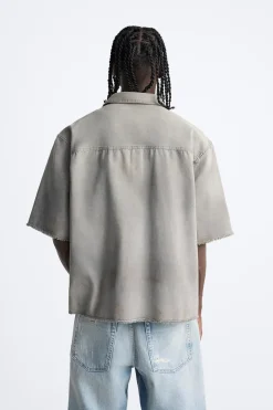 Hot CAMISA DENIM ACID WASH Hombre Camisas