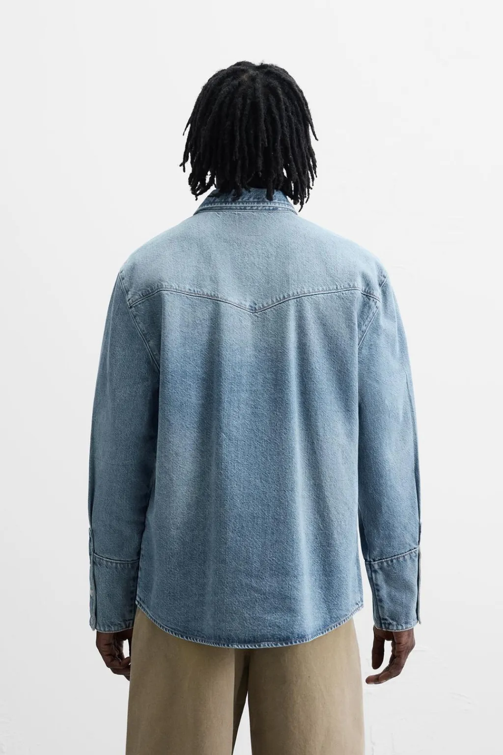 Online CAMISA DENIM BOLSILLOS Hombre Camisas