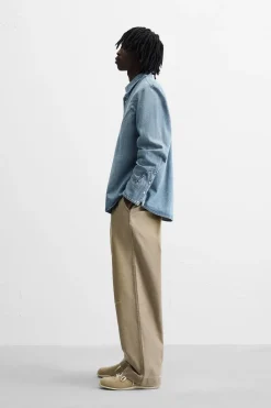 Online CAMISA DENIM BOLSILLOS Hombre Camisas