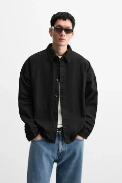 New CAMISA DENIM BOLSILLOS Hombre Camisas