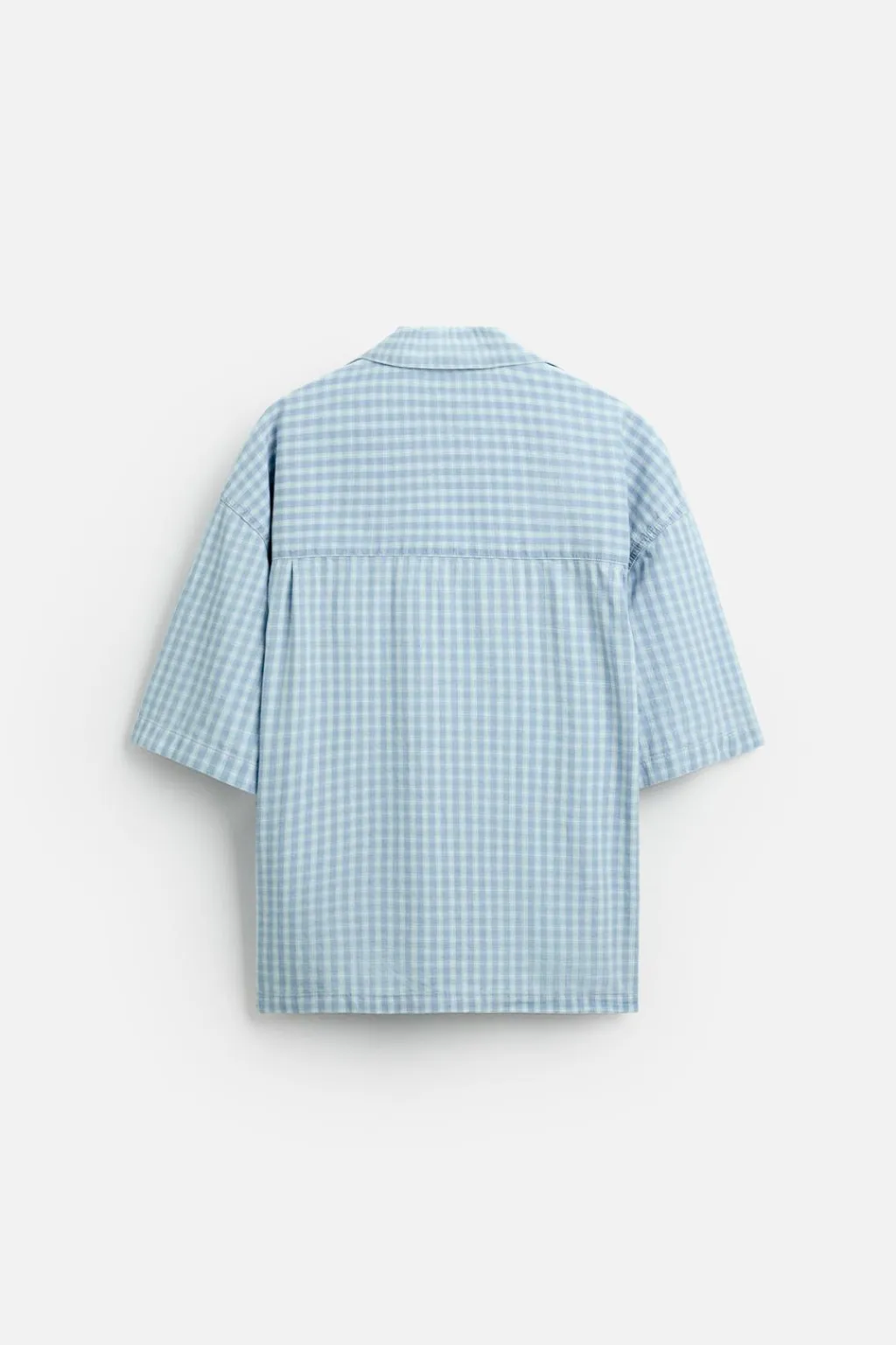 New CAMISA DENIM CUADROS Hombre Camisas