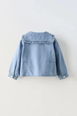 Niños ZARA 1½ - 6 Años·Camisas|1½ - 6 Años·Jeans / Denim<CAMISA DENIM CUELLO