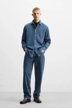 Clearance CAMISA DENIM LAVADA Hombre Camisas