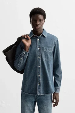 Online CAMISA DENIM LAVADA Hombre Camisas