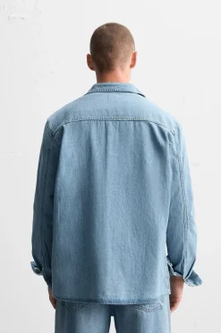 Outlet CAMISA DENIM LIGERO Hombre Camisas