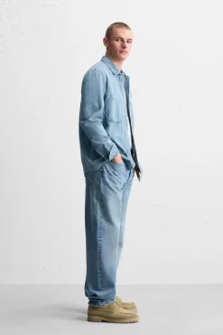 Outlet CAMISA DENIM LIGERO Hombre Camisas