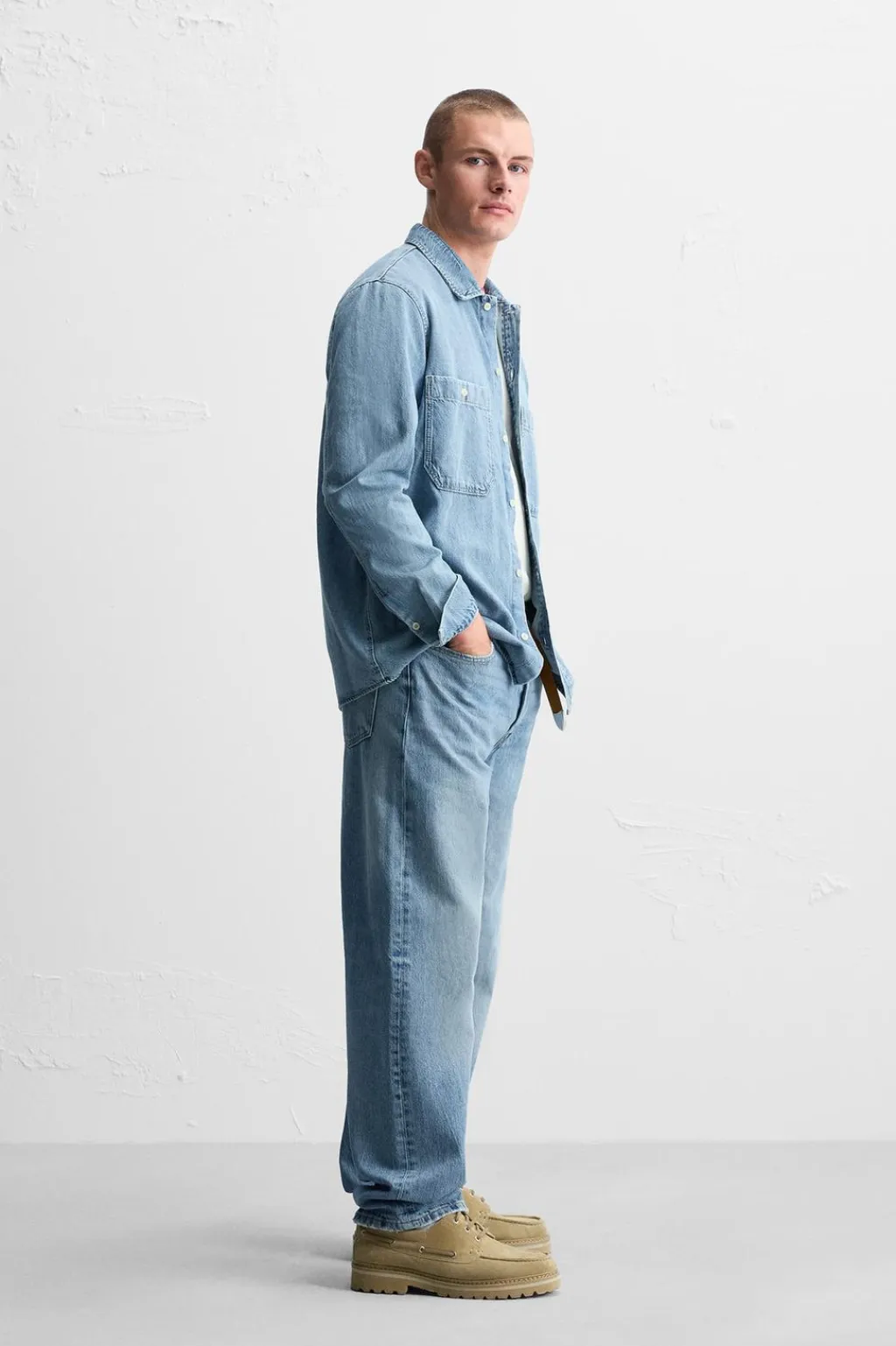 Outlet CAMISA DENIM LIGERO Hombre Camisas