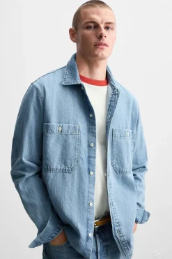 Outlet CAMISA DENIM LIGERO Hombre Camisas