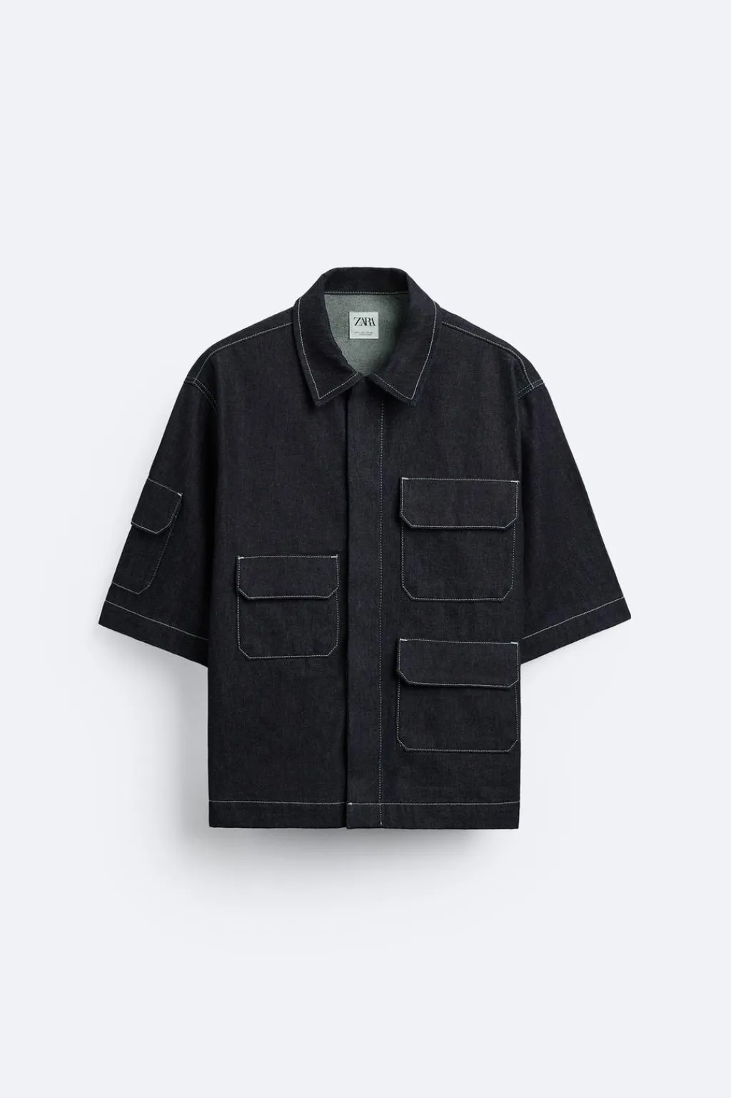 Online CAMISA DENIM OVERSIZE BOLSILLOS Hombre Camisas