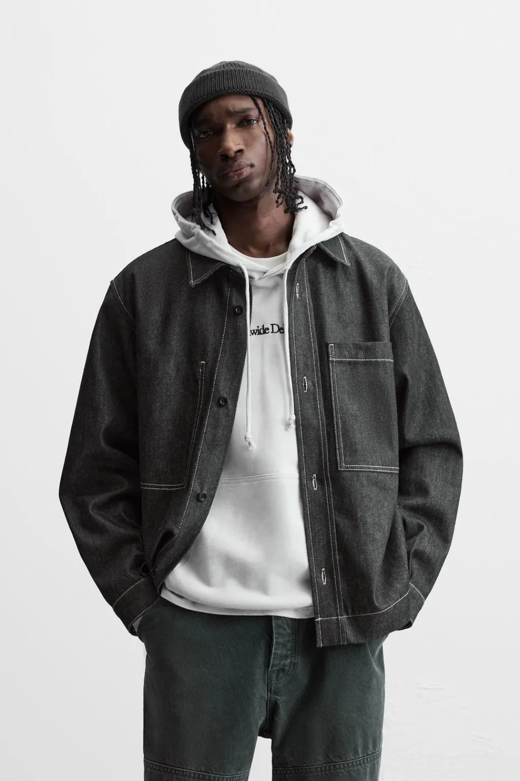 Online CAMISA DENIM PESPUNTES Hombre Camisas