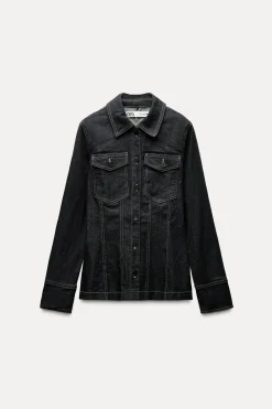 Fashion CAMISA DENIM PESPUNTES ZW COLLECTION Mujer Camisas / Blusas