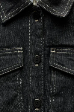 Fashion CAMISA DENIM PESPUNTES ZW COLLECTION Mujer Camisas / Blusas