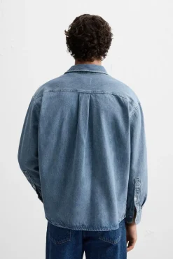 Discount CAMISA DENIM RELAXD FIT Hombre Camisas