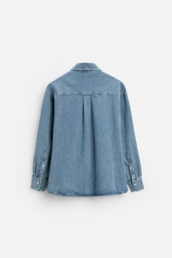 Discount CAMISA DENIM RELAXD FIT Hombre Camisas