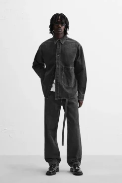 Hot CAMISA DENIM RELAXED FIT Hombre Camisas