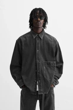 Hot CAMISA DENIM RELAXED FIT Hombre Camisas