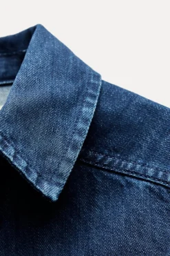 Hot CAMISA DENIM SLIM ZW COLLECTION Mujer Camisas / Blusas