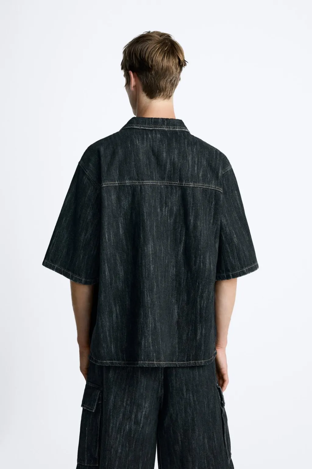 Outlet CAMISA DENIM TEXTURA Hombre Camisas