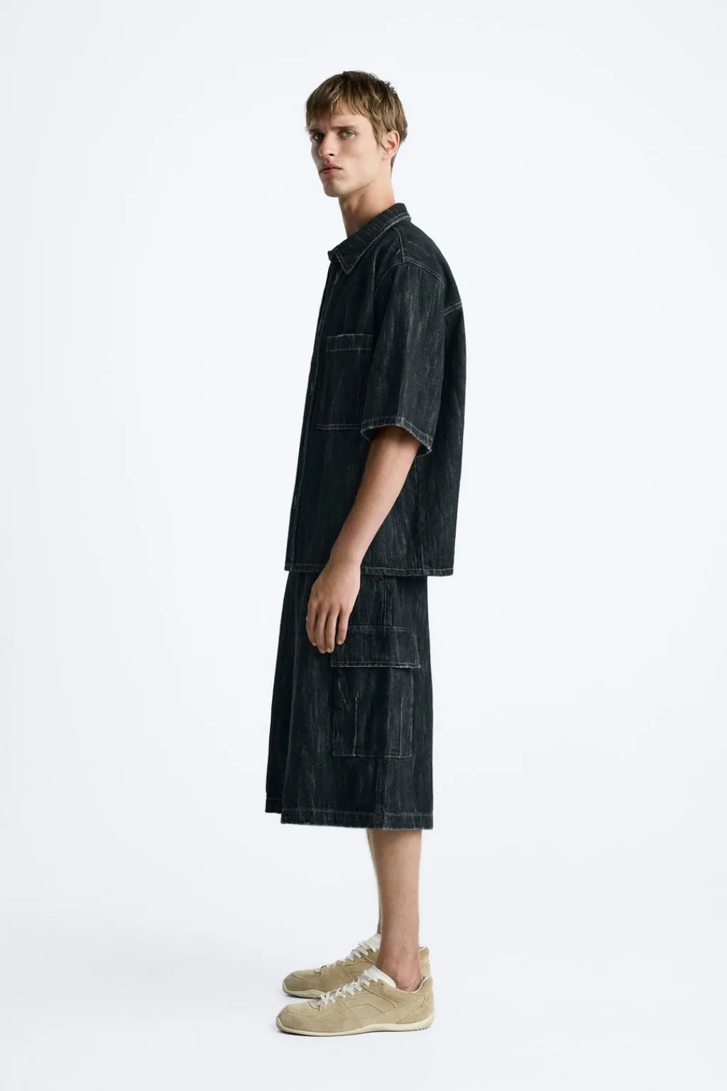 Outlet CAMISA DENIM TEXTURA Hombre Camisas