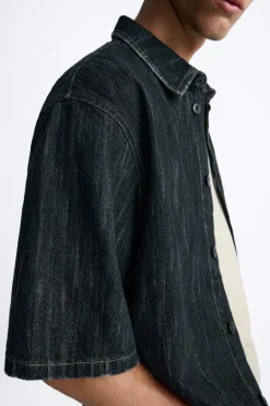 Outlet CAMISA DENIM TEXTURA Hombre Camisas