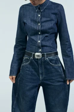 Fashion CAMISA DENIM TRF Mujer Camisas / Blusas