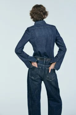 Fashion CAMISA DENIM TRF Mujer Camisas / Blusas